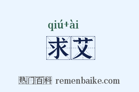求艾是什么意思的图片